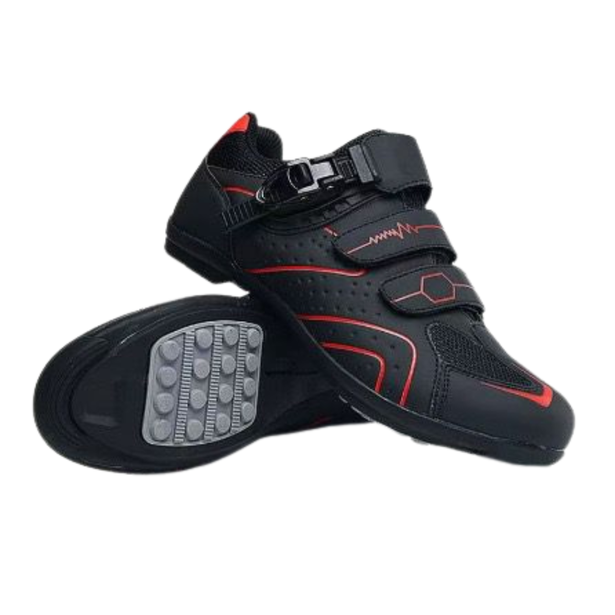Unisex-Fahrradschuhe mit Schnalle und Schnürsenkeln