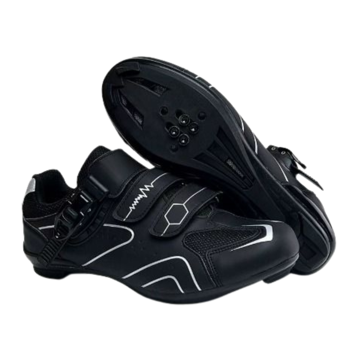 Unisex-Fahrradschuhe mit Schnalle und Schnürsenkeln