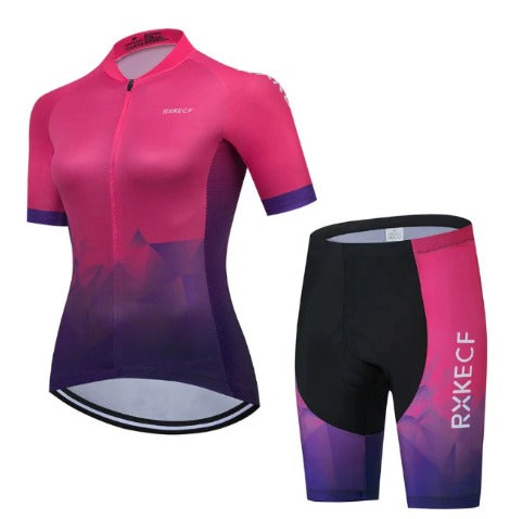 BORA Damen-Radsport-Set: atmungsaktives Jersey und Träger-Radhose