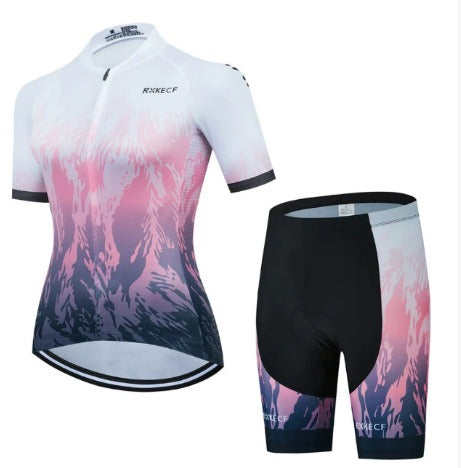 BORA Damen-Radsport-Set: atmungsaktives Jersey und Träger-Radhose
