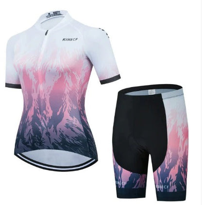 BORA Damen-Radsport-Set: atmungsaktives Jersey und Träger-Radhose