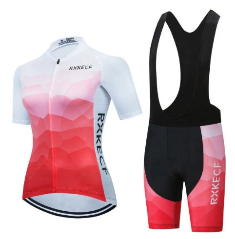 BORA-Set mit atmungsaktivem Radtrikot und Bibshorts