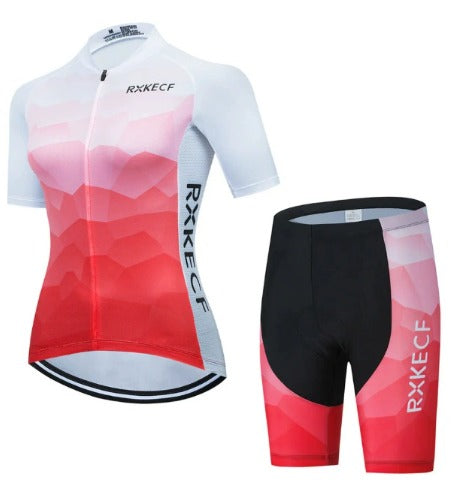 BORA Damen-Radsport-Set: atmungsaktives Jersey und Träger-Radhose