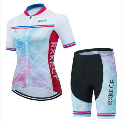 BORA Damen-Radsport-Set: atmungsaktives Jersey und Träger-Radhose