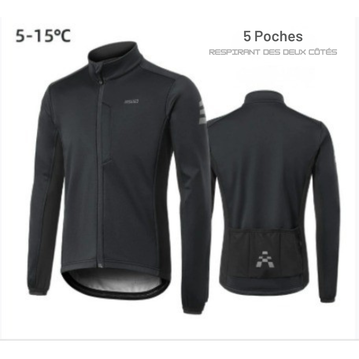 Winterradjacke | winddicht, warm und mit Fleece-Futter
