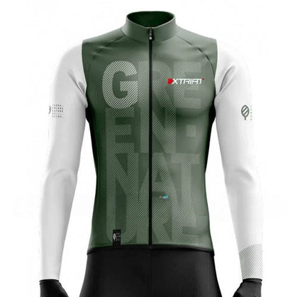 XTRIAT Herren-Winter-Fahrradtrikot | Mit Fleece-Futter, warm und kältebeständig