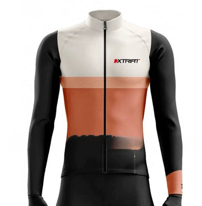 XTRIAT Herren-Winter-Fahrradtrikot | Mit Fleece-Futter, warm und kältebeständig