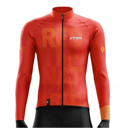 XTRIAT Herren-Winter-Fahrradtrikot | Mit Fleece-Futter, warm und kältebeständig