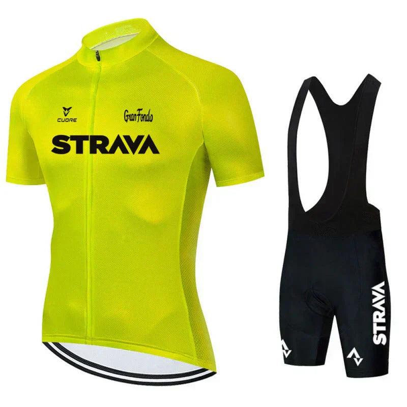 Strava | Professionelles Radsportbekleidungsset