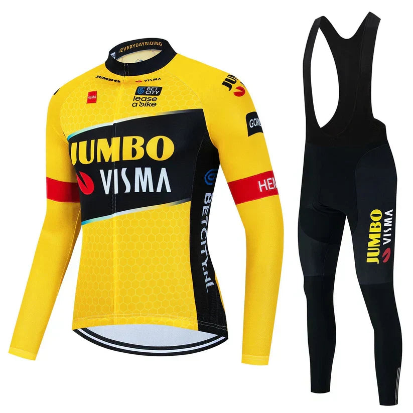 Jumbo-Visma | Professionelles Langarm-Radsport-Outfit