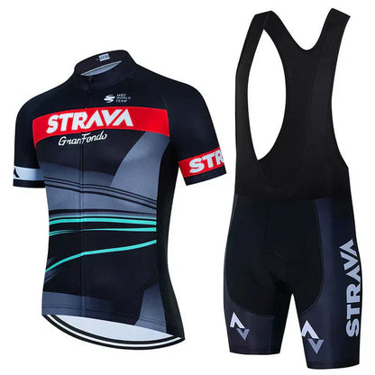 Strava | Professionelles Radsportbekleidungsset