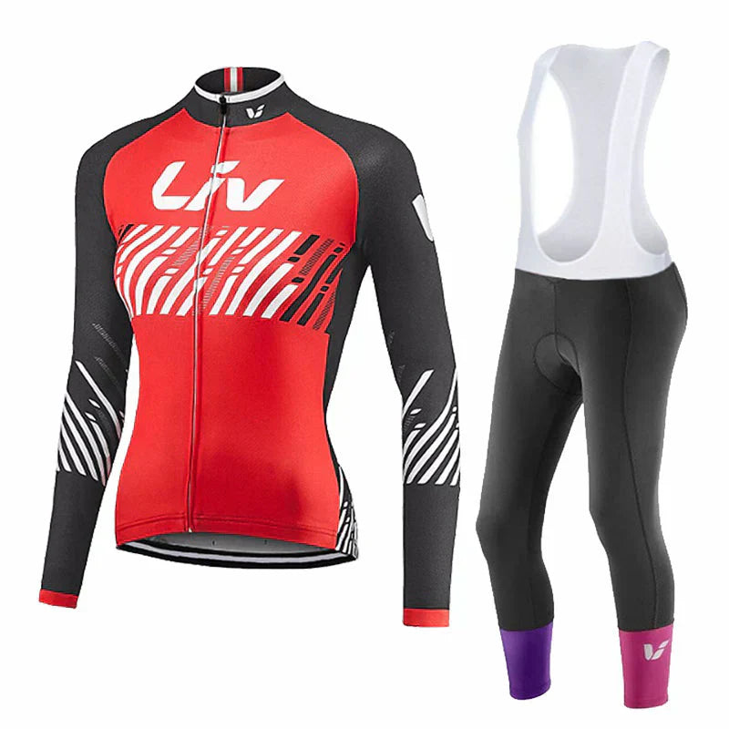 LIV V2 | PRO Winter-Radbekleidung-Set für Damen mit Bib-Shorts