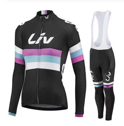LIV V2 | PRO Winter-Radbekleidung-Set für Damen mit Bib-Shorts