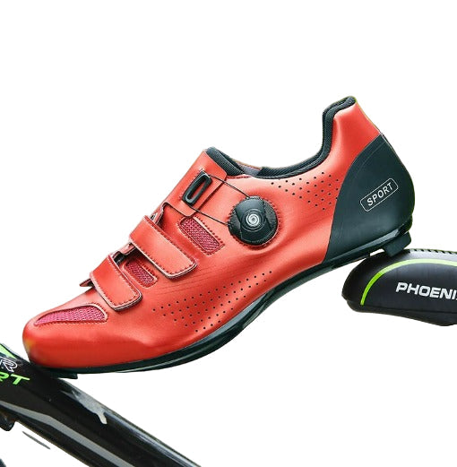 Fahrradschuhe mit verriegelbarem Verschluss | rutschfeste Sohle für Rennrad und MTB