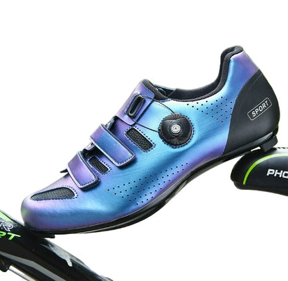 Fahrradschuhe mit verriegelbarem Verschluss | rutschfeste Sohle für Rennrad und MTB